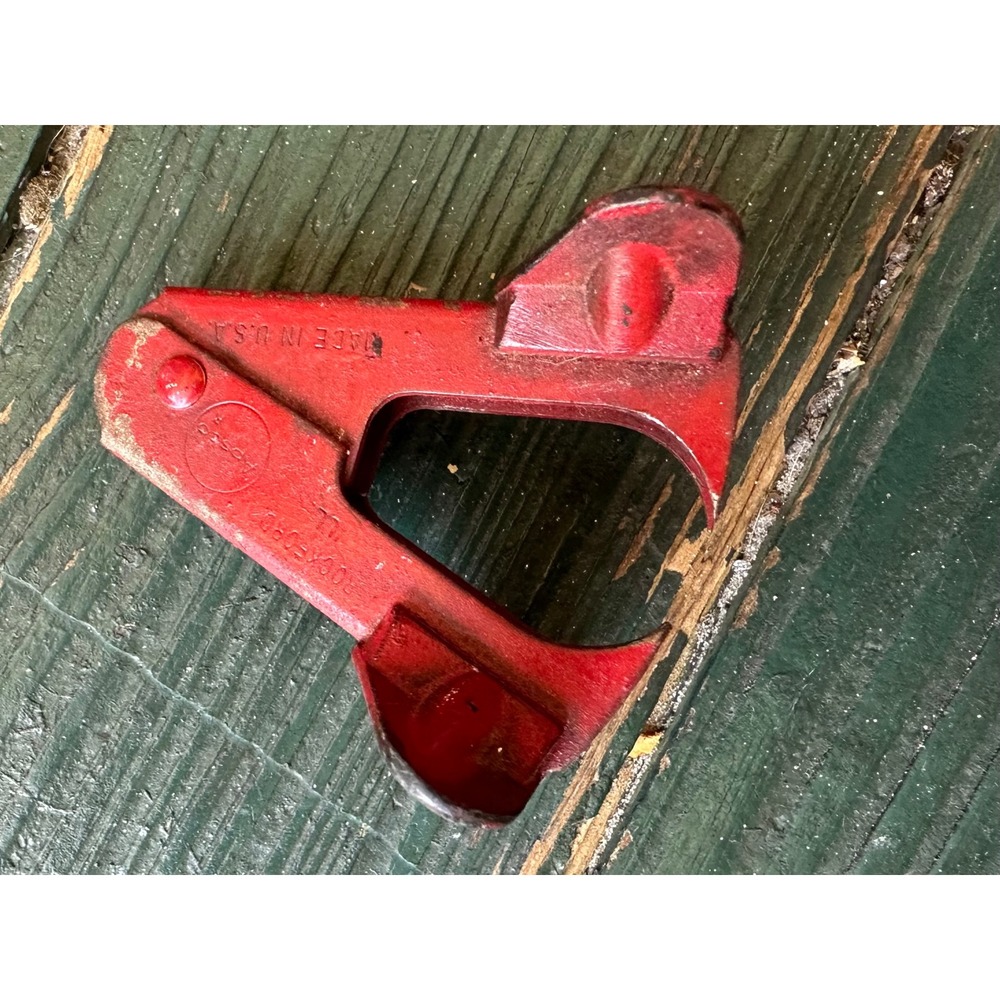 Vintage Apsco Red Metal Staple Remover Made in USA Rockford ILL Industrial Tool
